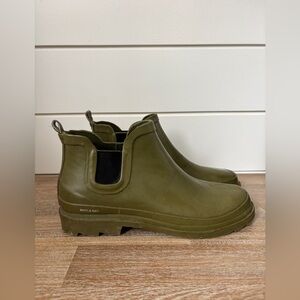 Matt + Nat Olive Green Rain Boots, Chelsea Boot, 41